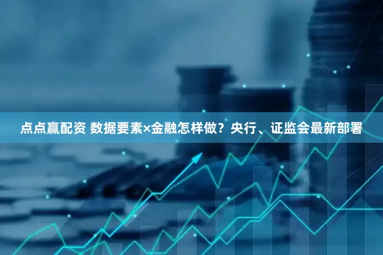 点点赢配资 数据要素×金融怎样做？央行、证监会最新部署