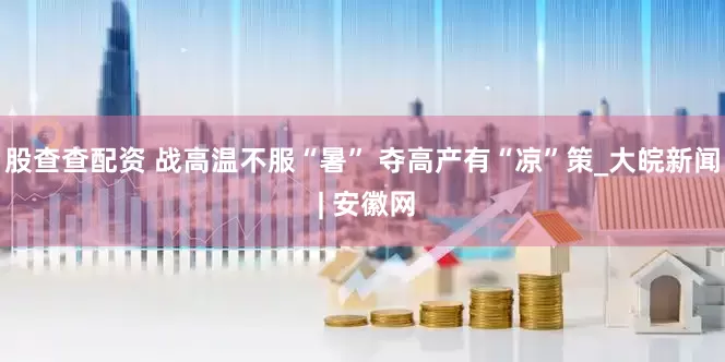 股查查配资 战高温不服“暑” 夺高产有“凉”策_大皖新闻 | 安徽网