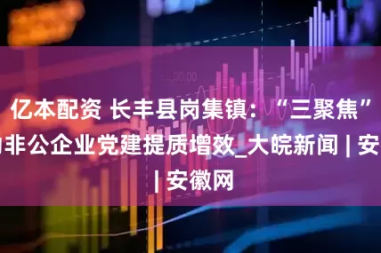 亿本配资 长丰县岗集镇：“三聚焦”推动非公企业党建提质增效_大皖新闻 | 安徽网
