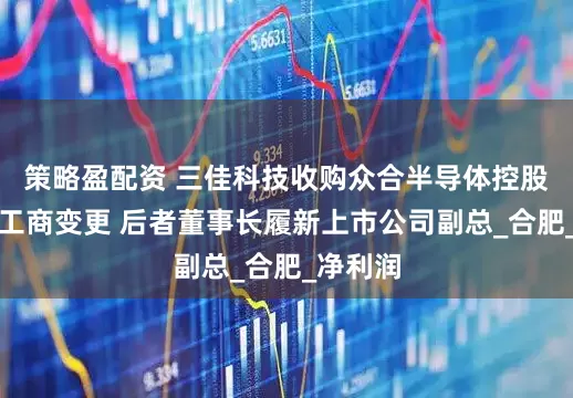 策略盈配资 三佳科技收购众合半导体控股权完成工商变更 后者董事长履新上市公司副总_合肥_净利润